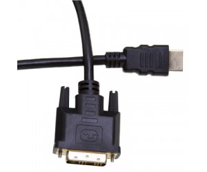 HDMI to DVI Cable, HDMI Male to DVI Male, 3 foot