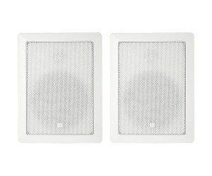 JBL - Control 128WT - 8" Two-Way 126W w/Transformer In-Wall Speakers - Pair - White