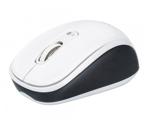 Manhattan - 179645 - Bluetooth 4.0, 2.4 GHz Wireless Mouse, 800/1200/1600 dpi, Three Buttons With Scroll Wheel, Black & White