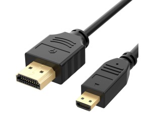 Micro HDMI Cable, High Speed with Ethernet, HDMI Male to Micro HDMI Male (Type D), 3 foot