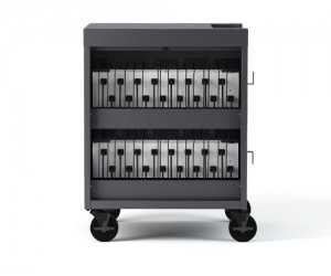 Bretford - TVC32PAC-CK - 32-Device CUBE Charging Cart for Chromebooks, Laptops, & Tablets