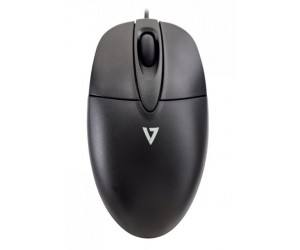 V7 - Contoured Optical Mouse - Black - USB