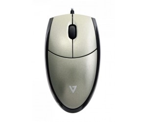 V7 - Full size Optical Mouse - Black - USB