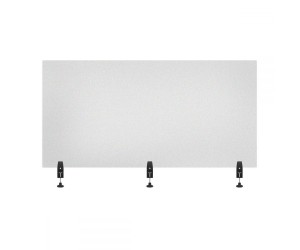 Luxor - DIVCL-6030F - RECLAIM® Acrylic Sneeze Guard Desk Divider - 60" x 30" Clamp-On, Frosted