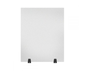 Luxor - DIVTT-2430F - RECLAIM® Acrylic Sneeze Guard Desk Divider - 24” x 30” Freestanding, Frosted