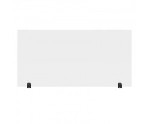 Luxor - DIVTT-4824C - RECLAIM® Acrylic Sneeze Guard Desk Divider - 48” x 24” Freestanding, Clear