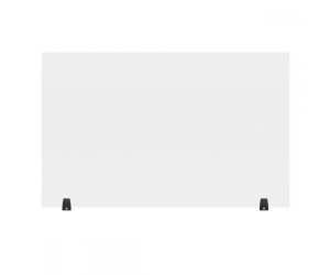 Luxor - DIVTT-4830C - RECLAIM® Acrylic Sneeze Guard Desk Divider - 48” x 30” Freestanding, Clear