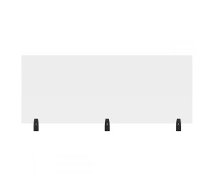 Luxor - DIVWT-6024C - RECLAIM® Acrylic Sneeze Guard Cubicle Wall Extender - 60" x 24" Clamp-On, Clear