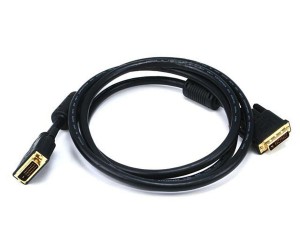 DVI-D Dual Link Cable with Ferrite Bead, Black, DVI-D Male, 1 meter (3.3 foot)