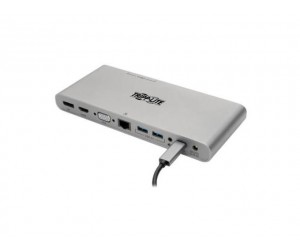Tripp-Lite - U442-DOCK4-S - USB C Docking Station w/USB Hub HDMI VGA DP Gbe PD Charging 4K