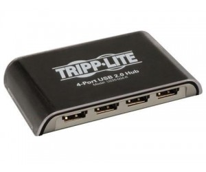 Tripp-Lite - U225-004-R - 4-Port Desktop Hi-Speed USB 2.0 USB 1.1 Hub 480Mbps 4ft Cable
