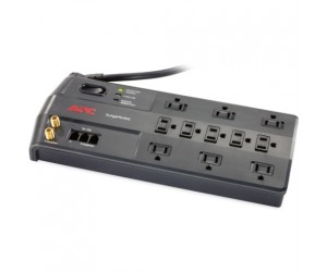 APC - P11VT3 - Performance SurgeArrest 11 Outlet with Phone (Splitter), Coax and Ethernet Protection, 120V - 8 ft Cord